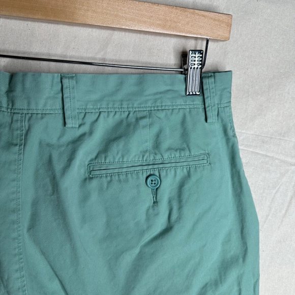 J. Crew Men's Rivington Chino Shorts Green Flat Front Size 32W SOLD AS IS - Picture 4 of 9